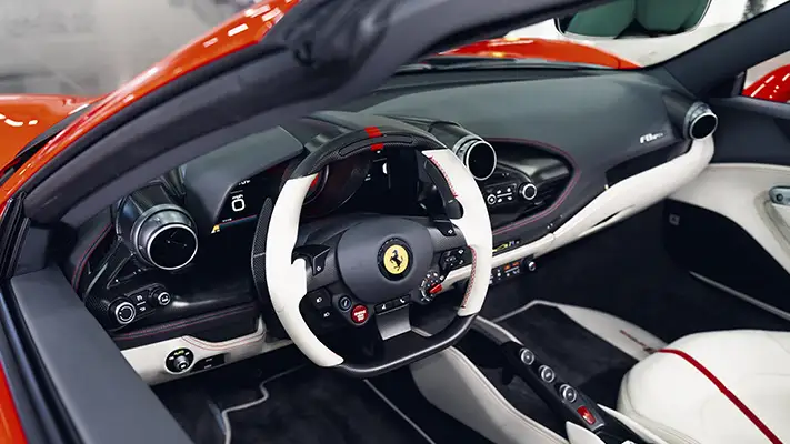 red-with-white-spider-rental-dashboard-view-mph-club