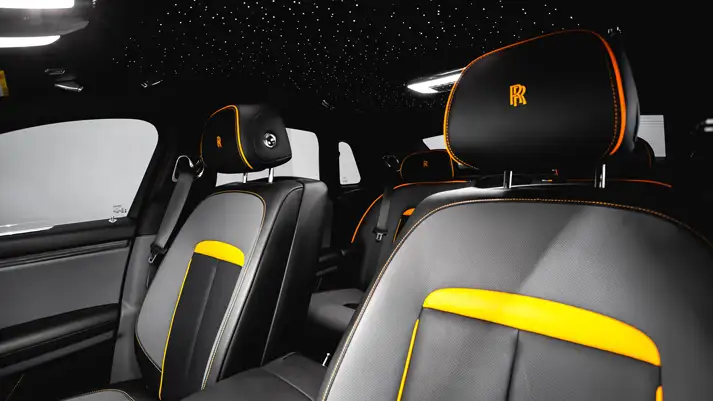 white-on-orange-rolls-royce-ghost-interior-view-rental-mph-club